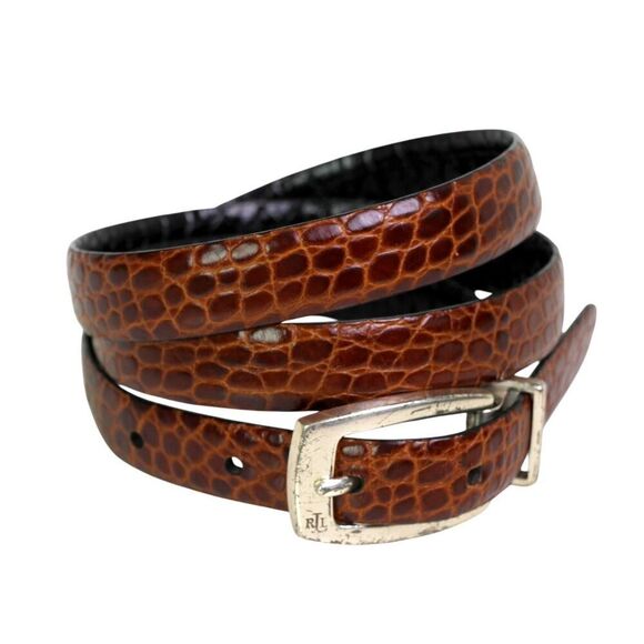 Ralph Lauren BROWN BLACK LEATHER 3/4\